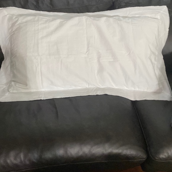 Southern Living King Sham, White, 100% COTTON, 20”x 36”, NOT IN ORIGINAL PACKAGE - Picture 1 of 3